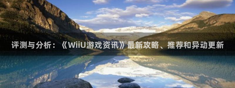 杜邦娱乐注册官方登录app：评测与分析：《WiiU游戏资讯》