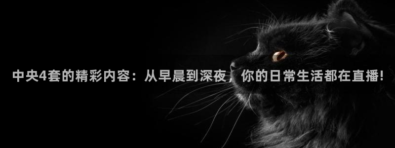 极速体育直播吧体育直播jrs：中央4套的精彩内容：从早晨到深夜，你的日常生活都在直播!